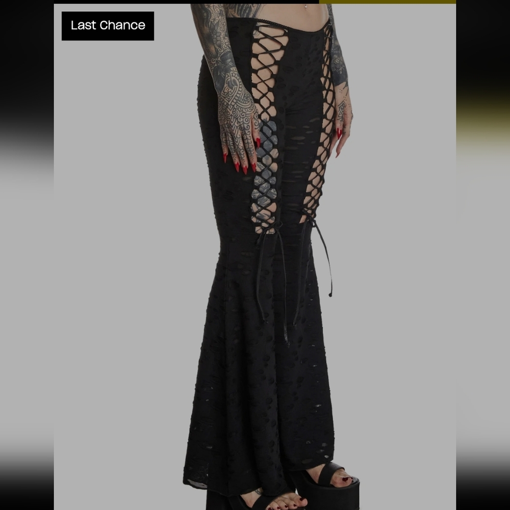Dolls Kill Flare Pants - Picture 5 of 12